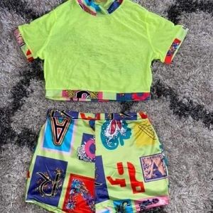 2 piece short set